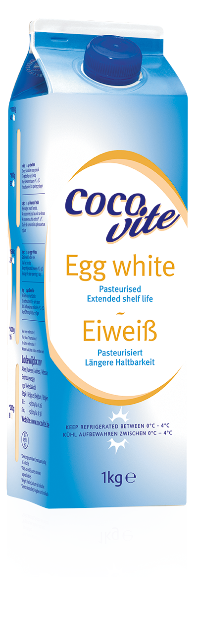 Liquid egg whites with a long shelf life